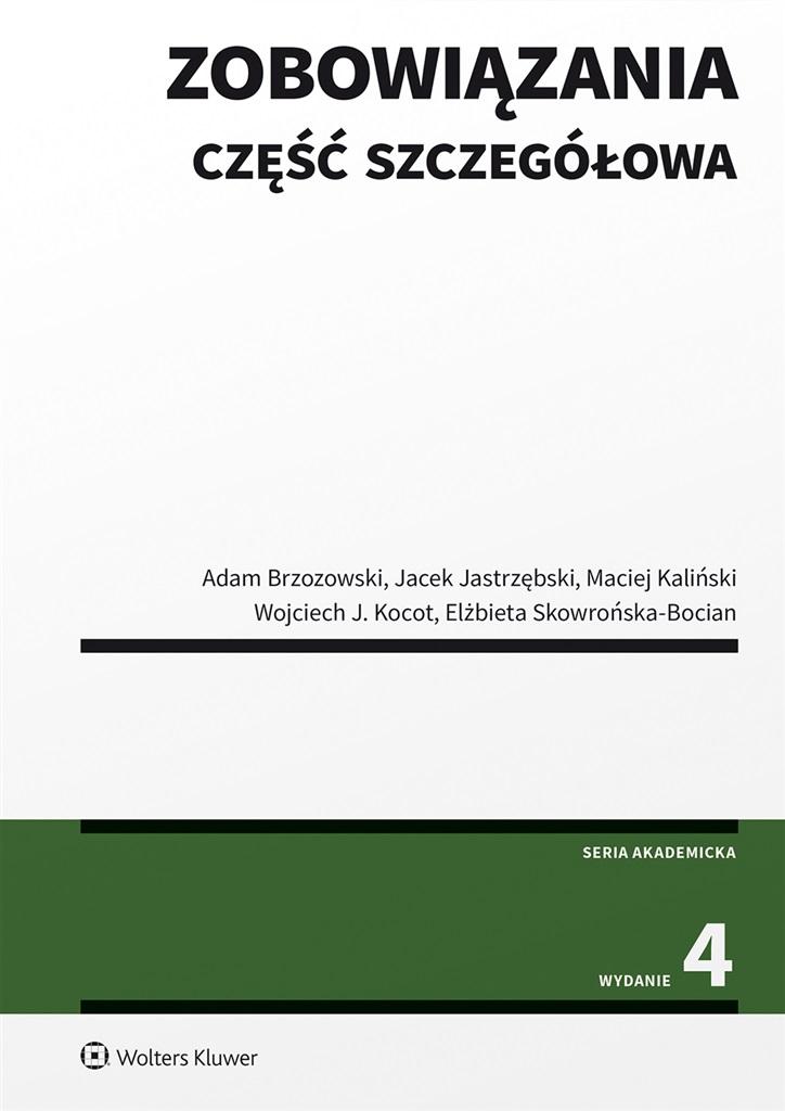 Zobowiązania. Część szczegółowa