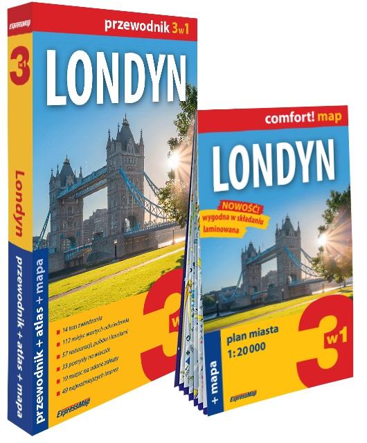 Książka - Londyn 3w1: przewodnik + atlas + mapa
