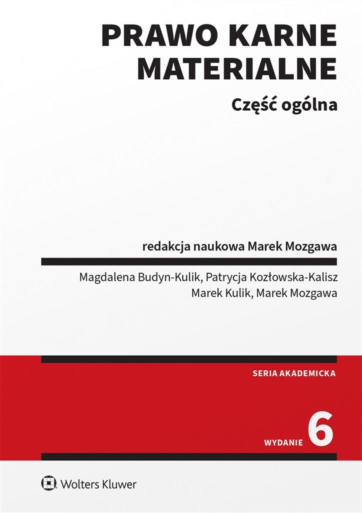 Książka - Prawo karne materialne. Część ogólna w.6