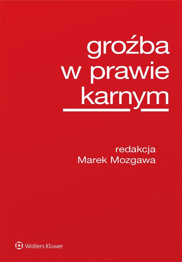 Książka - Groźba w prawie karnym