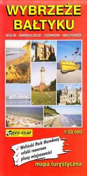 Książka - Mapa turystyczna - Wybrzeże Bałtyku 1:50 000
