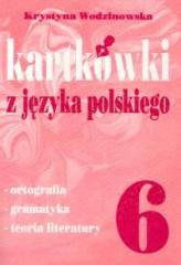 Książka - Kartkówki Z Języka Polskiego 6