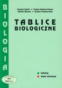Książka - Tablice Biologiczne