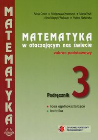 Książka - Matematyka. LO kl. 3. Matematyka w otacz...Podst. Podr. NPP