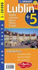Książka - Lublin plus 5 plan miasta 1:20 000