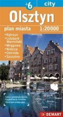 Plan miasta Olsztyn +6 1:20 000 DEMART w.2016