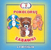 Książka - Książeczka 15X15 cm Pokoloruj Zabawki  Naklejki SKRZAT 310743