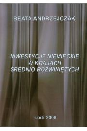 Książka - Inwestycje niemieckie w krajach średnio rozwiniętych