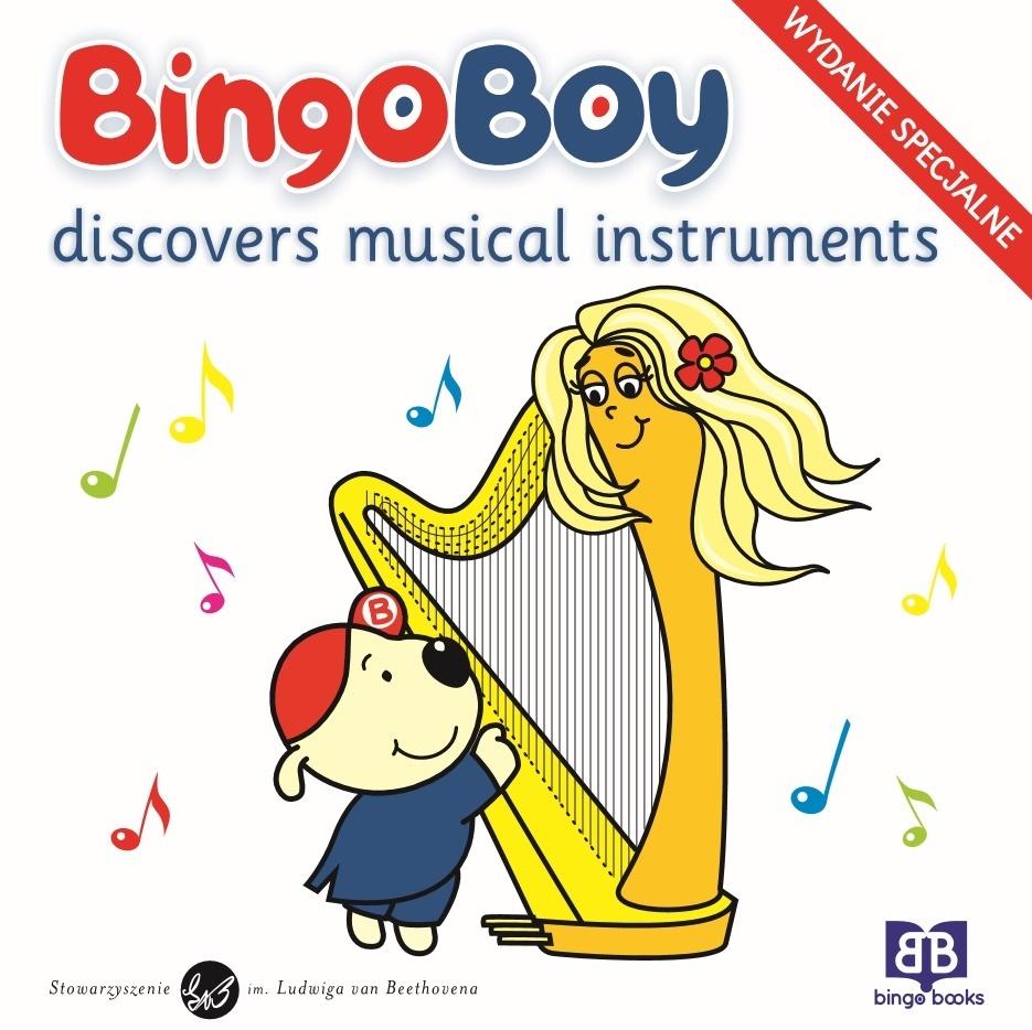Książka - Bingo Boy discovers musical instruments
