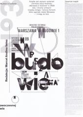 Książka - Warszawa w Budowie 1