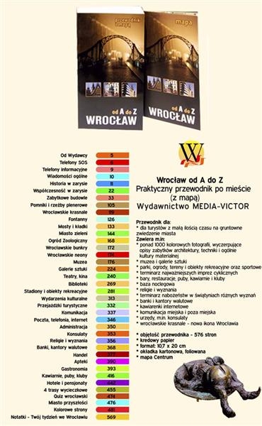 Książka - Wrocław od A do Z. Przewodnik z mapą