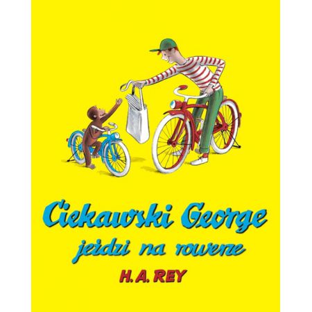 Ciekawski George jeździ na rowerze