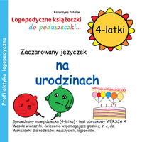 Książka - Zaczarowany języczek na urodzinach 4 latki