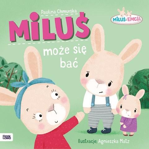 Książka - Miluś i Emcia. Miluś może się bać