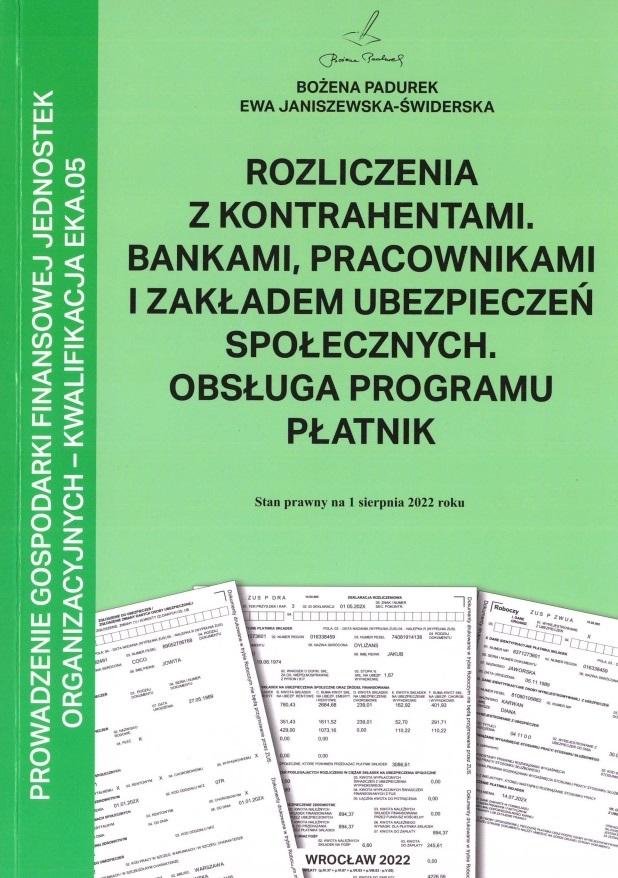 Książka - Rozliczenia z kontrahentami w.2022 PADUREK