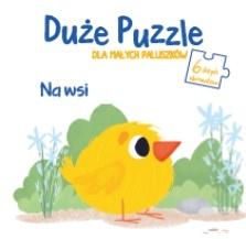 Książka - Duże puzzle dla małych paluszków - Na wsi