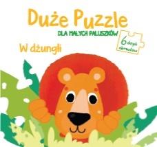 Książka - Duże puzzle dla małych paluszków - W dżungli