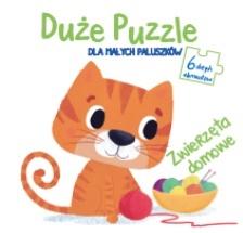 Książka - Duże puzzle dla małych paluszków. Zwierzęta domowe
