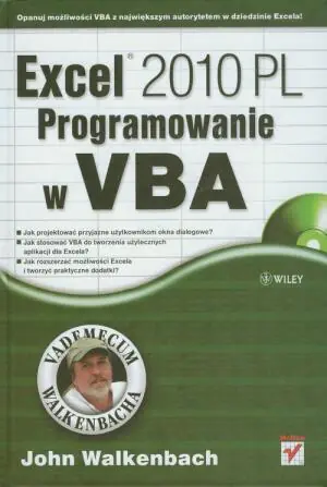 Excel 2010 PL. Programowanie w VBA. Vademecum   płyta CD
