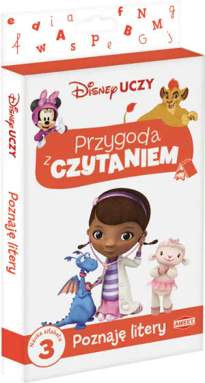Disney uczy. Przygoda z czytaniem. Poziom 3. Poznaję litery