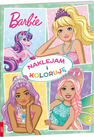 Barbie. Naklejam i koloruję