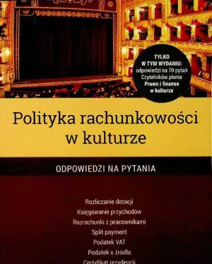 Polityka rachunkowości w kulturze