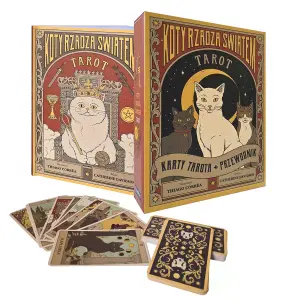 Tarot: Koty rządzą światem. Karty tarota + przewodnik