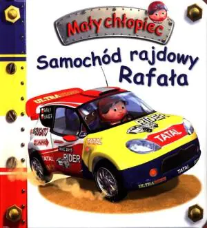 Mały chłopiec. Samochód rajdowy Rafała