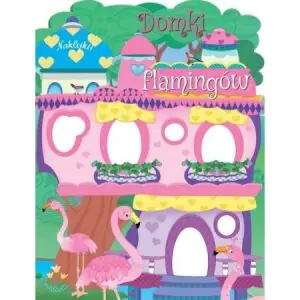 Domki flamingów. Naklejki!