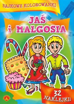 Bajkowe kolorowanki. Jaś i Małgosia