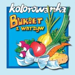 Bukiet z warzyw - kolorowanka mała