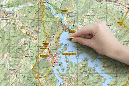 Artglob, Bieszczady - mapa zdrapka, 1:75 000