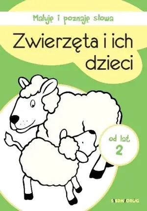 Zwierzęta i ich dzieci maluję i poznaję słowa