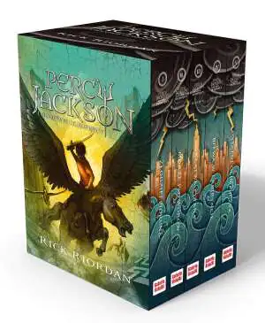 Pakiet Percy Jackson i Bogowie Olimpijscy. Tomy 1-5: Złodziej Pioruna, Morze Potworów, Klątwa Tytana, Bitwa w Labiryncie, Ostatni olimpijczyk