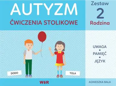 Autyzm ćwiczenia stolikowe. Rodzina. Zestaw 2