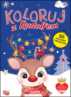 Koloruj Z Rudolfem Z Naklejkami Martel