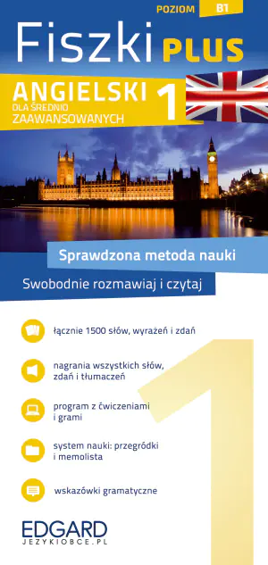 Fiszki Plus. Angielski dla średnio zaawansowanych 1