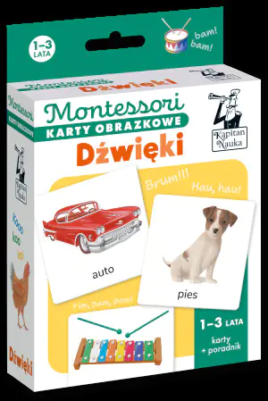 Montessori karty obrazkowe. Dźwięki