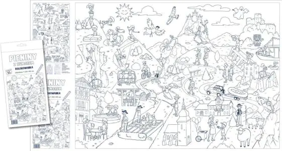 Jako, Malowanka 1000x600 Pieniny z humorem