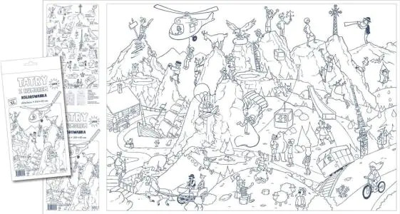 Jako, Malowanka 1000x600, Tatry z humorem, Lato Pbh