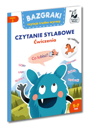 Bazgraki czytają trudne wyrazy. Czytanie sylabowe. Ćwiczenia