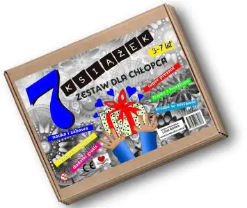 7 książek zestaw dla chłopca 3-7 lat