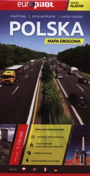 Polska. Mapa samochodowa 1:750 000