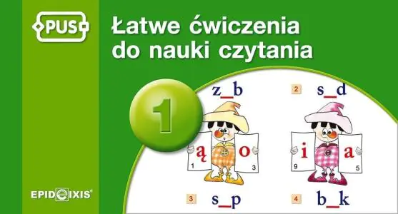 Łatwe ćwiczenia do nauki czytania 1