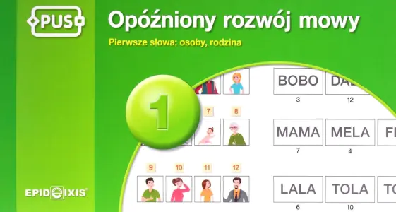 PUS. Opóźniony rozwój mowy 1. Pierwsze słowa: osoby, rodzina