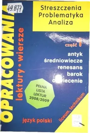Opracowania 1. Antyk, Średniowiecze, Renesans, Barok, Oświecenie