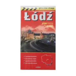 Plastic map Łódź plan miasta 1:22 000