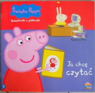 Świnka Peppa. Książeczki z półeczki. Część 5. Ja chcę czytać