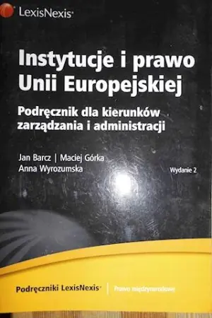 Instytucje i prawo Unii Europejskiej