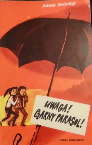 Uwaga Czarny parasol